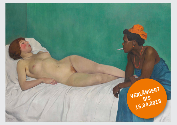 Félix Vallotton, La Blanche et la Noire, 1913, Öl auf Leinwand, 114 x 147 cm, Dauerleihgabe, Hahnloser/Jaeggli Stiftung. Kunstmuseum Bern - © Reto Pedrini, Zürich