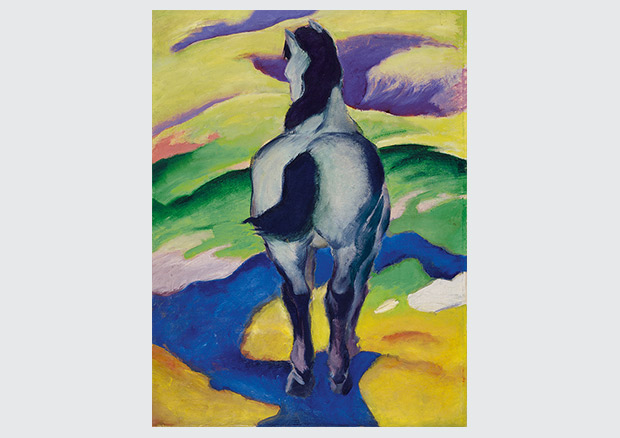 Franz Marc, Blaues Pferd II, 1911. Öl auf Leinwand, 113 x 86 cm. Kunstmuseum Bern, Stiftung Othmar Huber, Bern - 