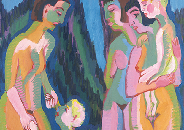 Ernst Ludwig Kirchner
Drei nackte Frauen mit Kindern, 1925
Öl auf Leinwand, 151 x 120 cm
Privatbesitz - 