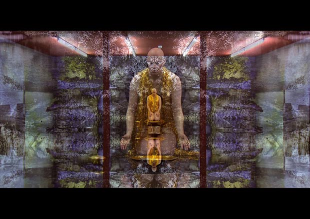 De La Fuente Oscar de Franco: „Body of Glass of Ornaments of Gloss (Luciftian)“, Video, 2011. - 