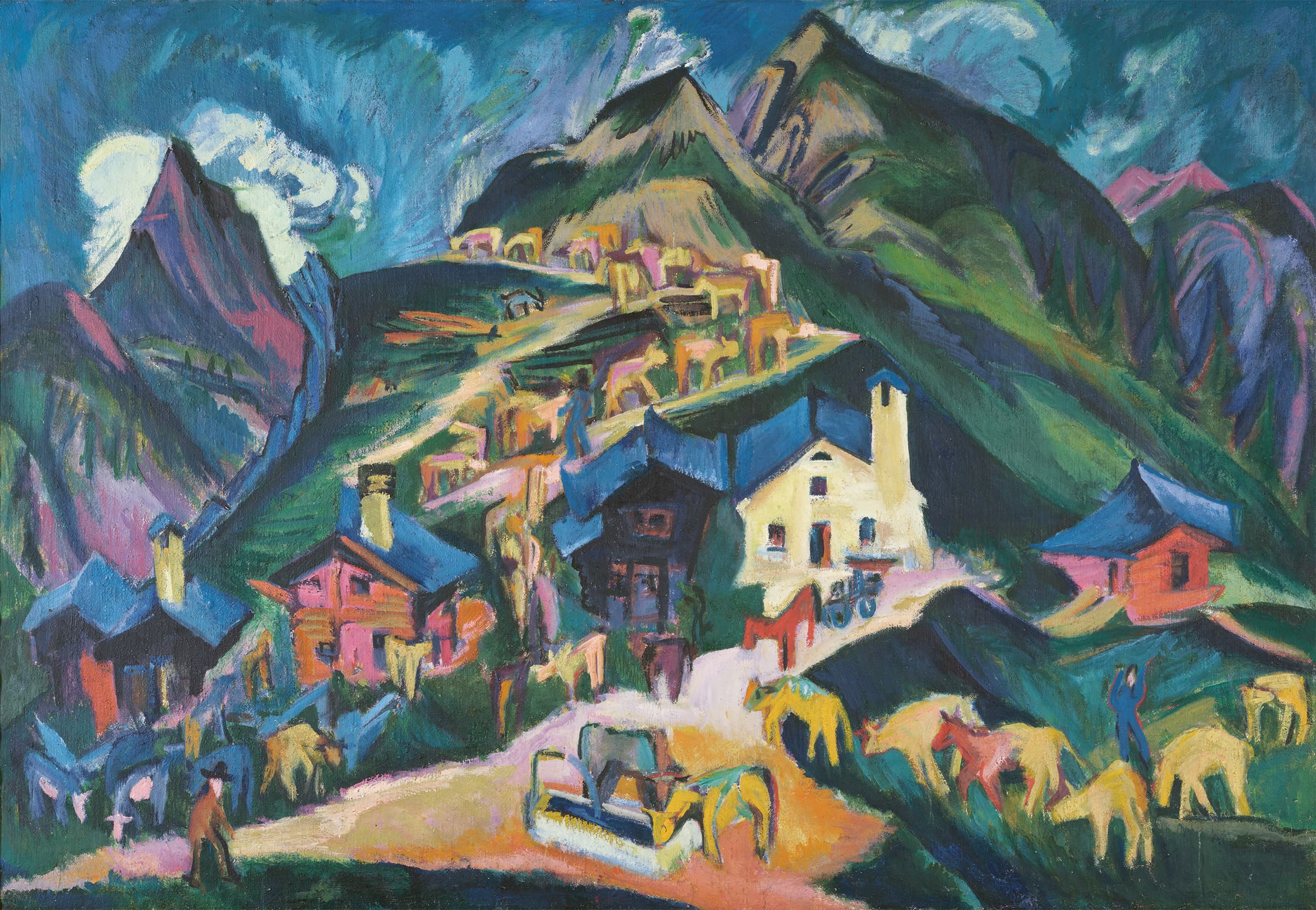Alpaufzug von Ernst Ludwig Kirchner