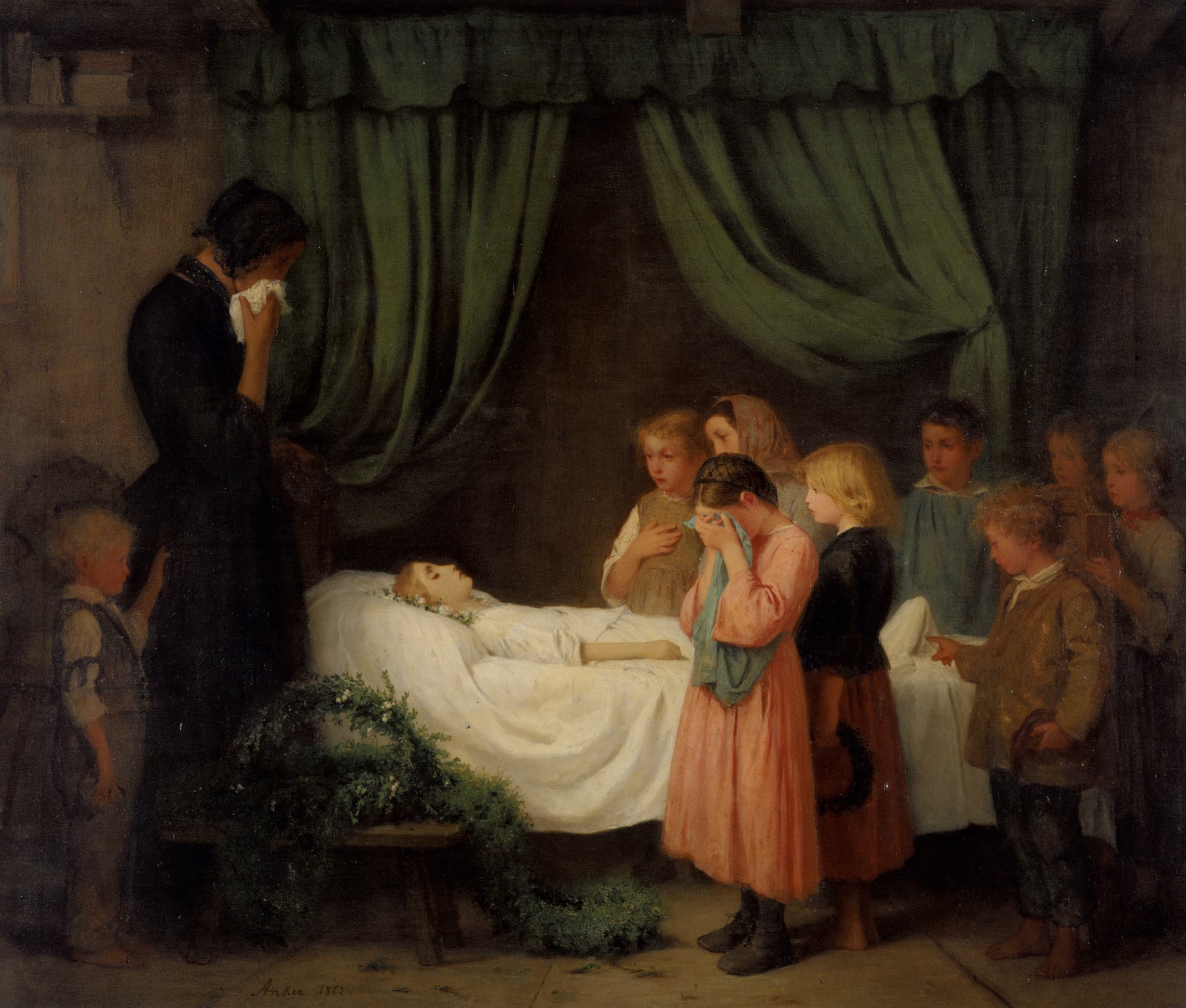 Albert Anker Die kleine Freundin