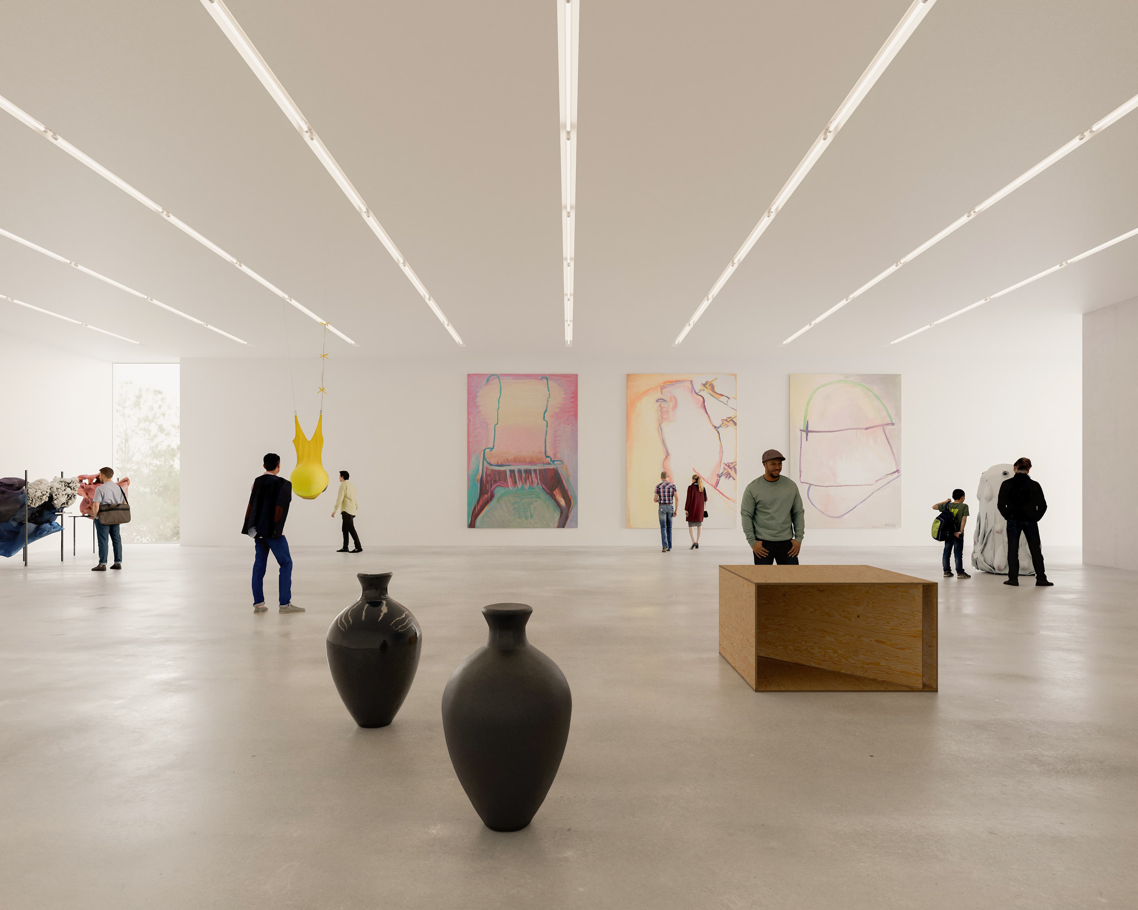 Rendering, Siegerprojekt «Eiger», Ausstellungsraum