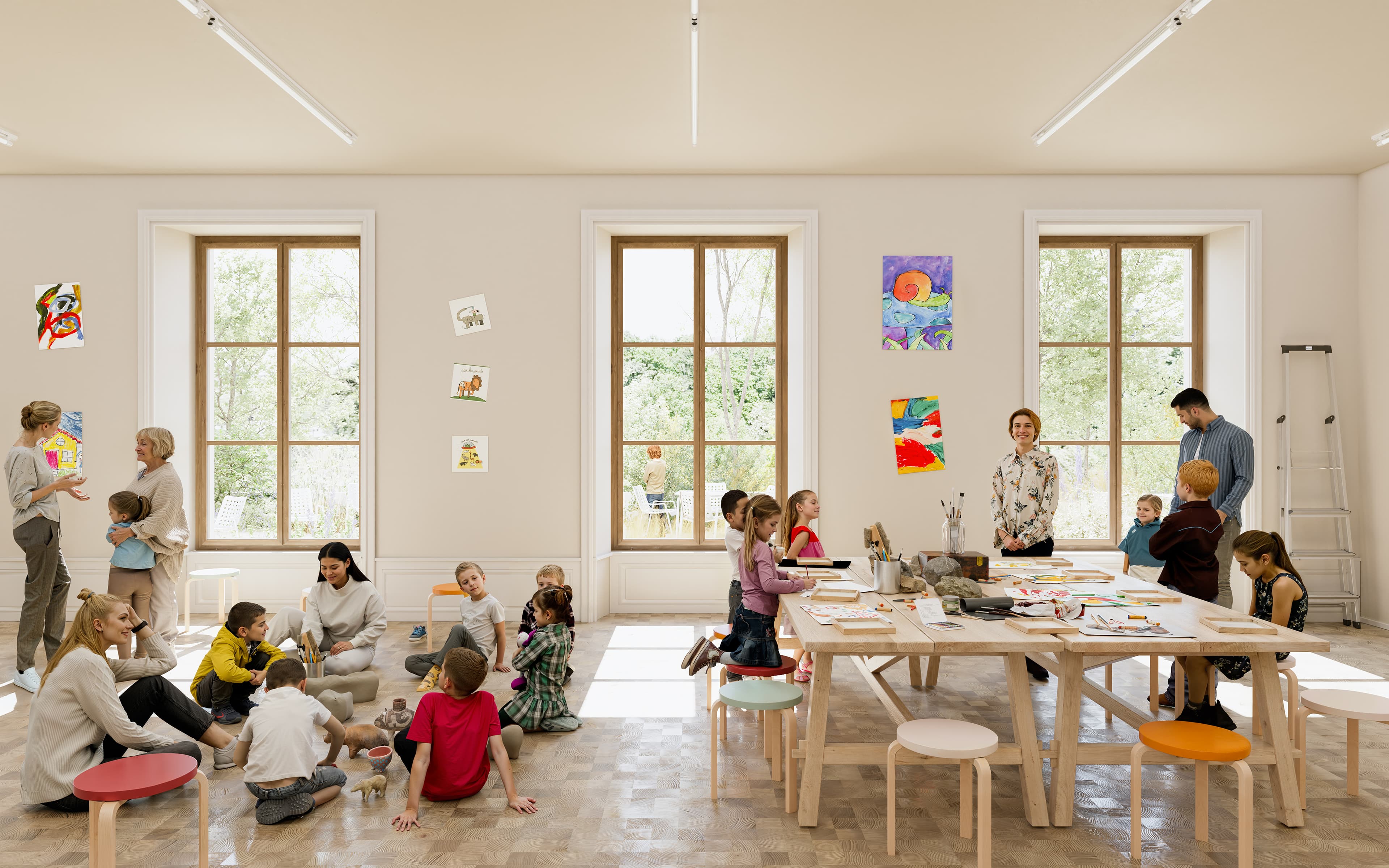 Rendering, Siegerprojekt «Eiger», Kunstvermittlung