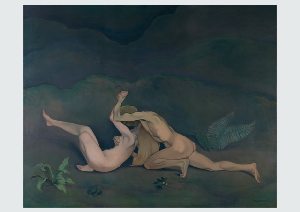Félix Vallotton, Homme et femme, 1913, Öl auf Leinwand, 200 x 250 cm, Privatsammlung. - 
